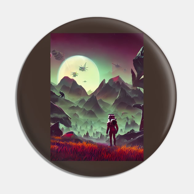 No Mans Sky - A Travelers Journey Pin by AfroMatic