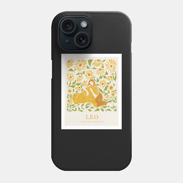 Leo - A Warm Heart and Sharp Claws Phone Case by jennylizrome