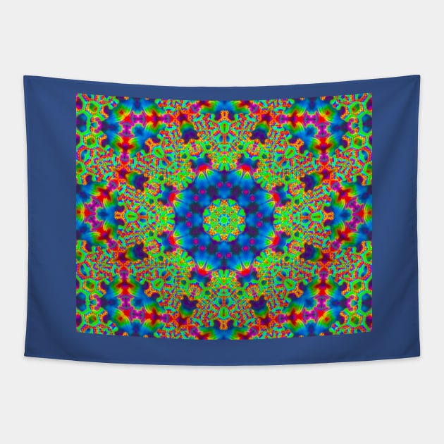 Molecular Mandala Tapestry by indusdreaming