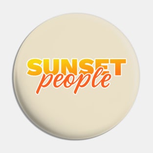 Sunset People Pin