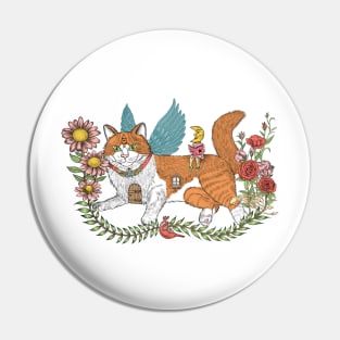 Chatrán a cat in the sky Pin