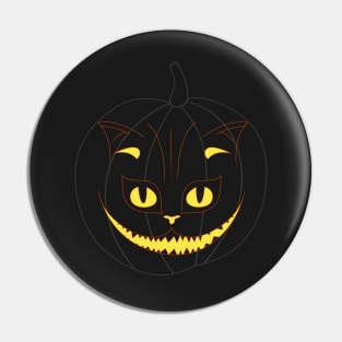 Halloween Pumpkin Cat Pin