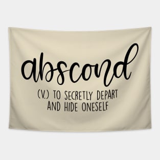 Abscond Aesthetic Word Definition Tapestry