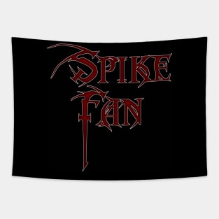 Spike Fan (white outline) Tapestry