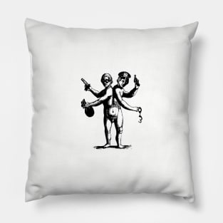 Conjoined Twins: One is a cop. The other does crime. Pillow