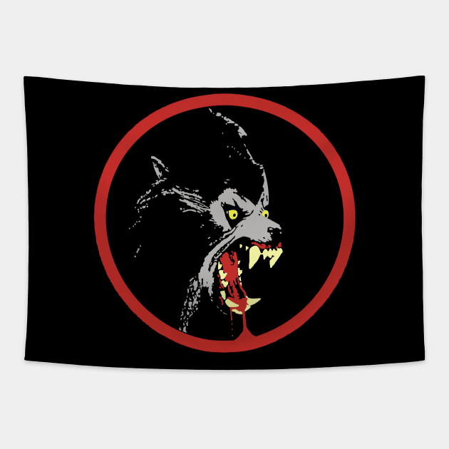 Beware of the Moon Tapestry by childofthecorn