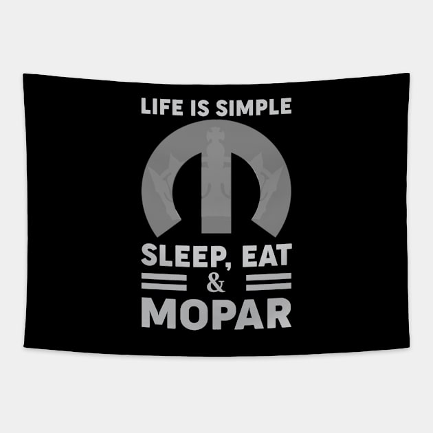 Life is simple Tapestry by MoparArtist 