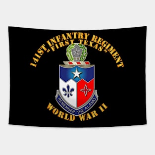 141st Infantry Regiment WWII w Txt Tapestry