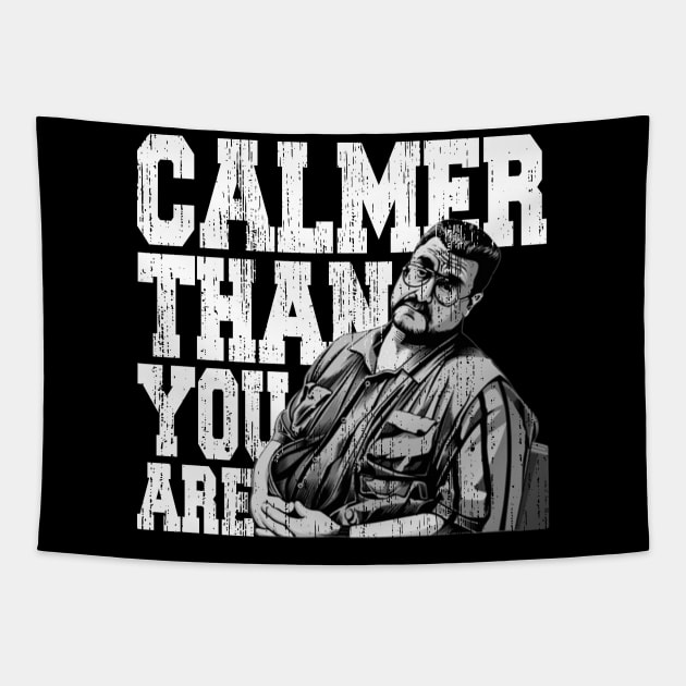 Calmer-than-you-are Tapestry by Quikerart