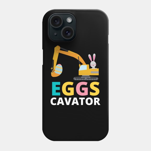 Kids Eggs Cavator Easter Bunny Excavator Cute Boys Kids Toddler Phone Case by Johner_Clerk_Design