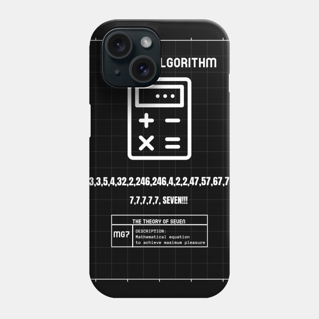 Seven Algorithm Phone Case by Official Friends Fanatic