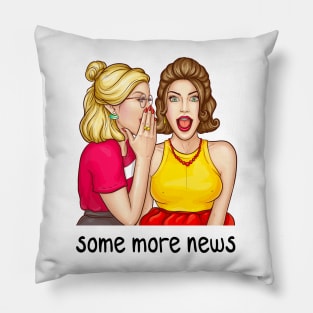 Some More News - cartoon Pillow