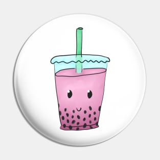 Cute Bubble Tea (Pink) Pin