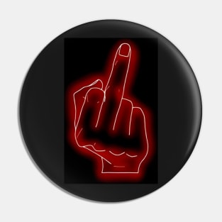 Red Neon Flipping Hand Pin