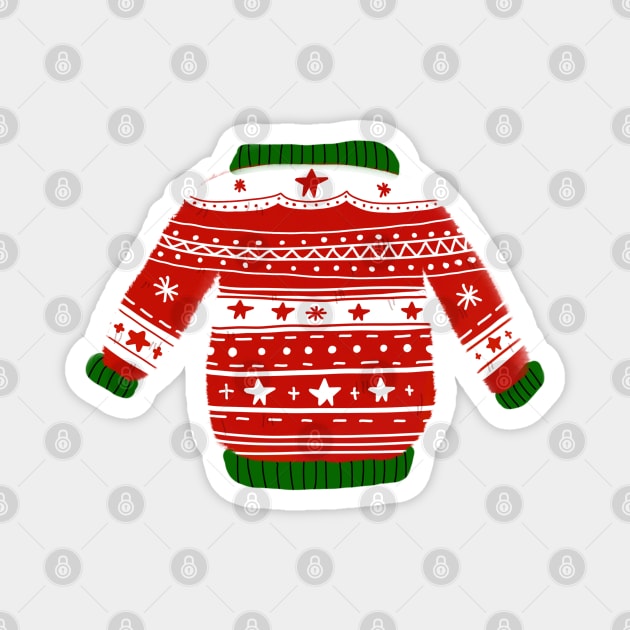 Christmas Sweater Magnet by bruxamagica