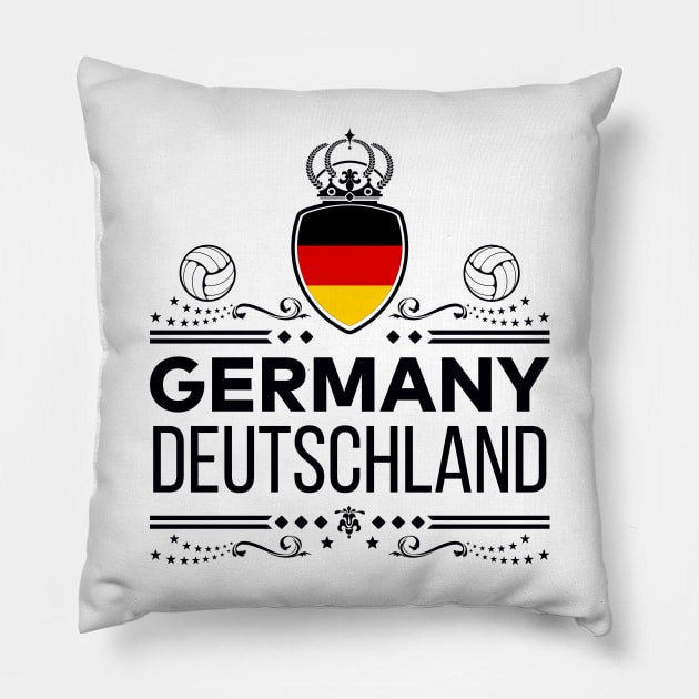 GERMANY FOOTBALL | VINTAGE EDITION Pillow by VISUALUV