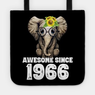 Awesome since 1966 54 Years Old Bday Gift 54th Birthday Tote