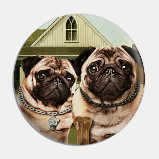 Gothic pugs Pin by darklordpug