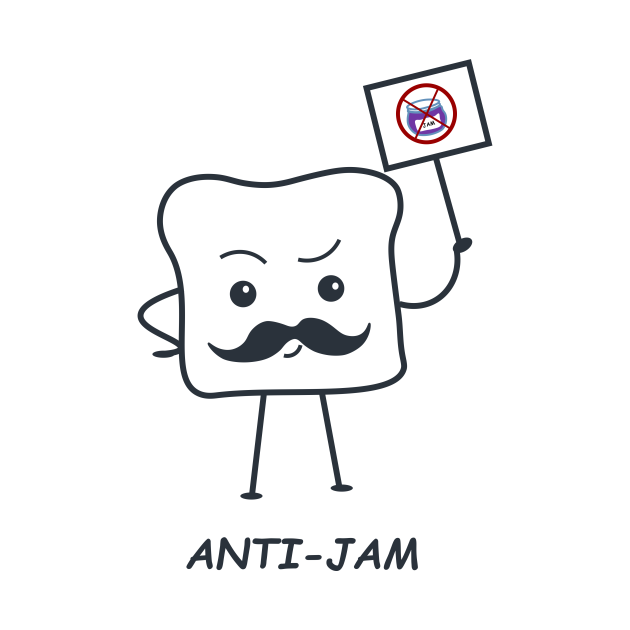 Disover Anti-Jam - Kawaii Toast - T-Shirt