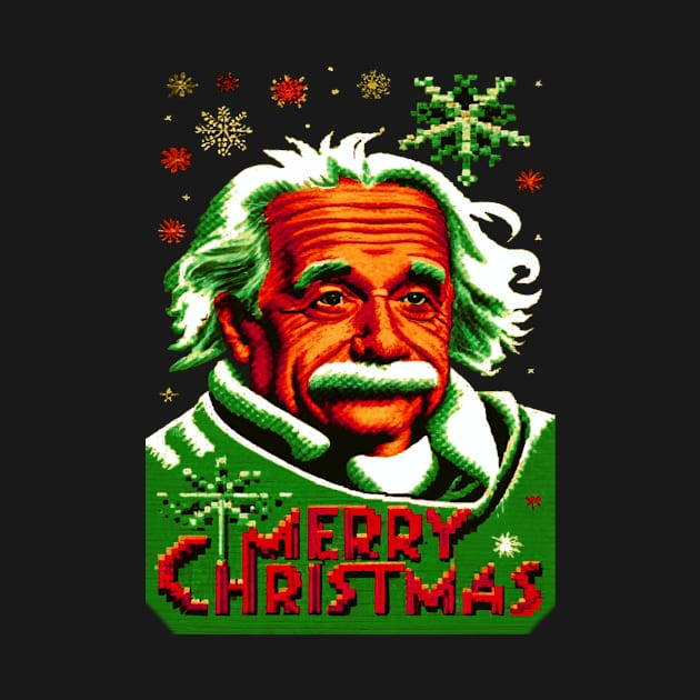 Albert Einstein  Physical Genius Merry Christmas by albaley