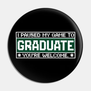 Funny Video Gamer Graduate 2024 Graduation Pin