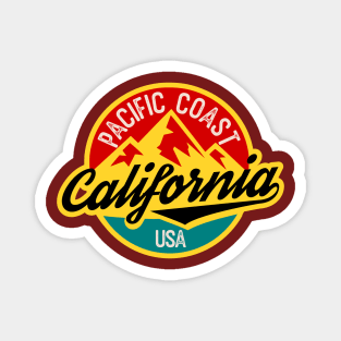 California badge pacific coast Magnet