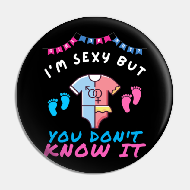 Funny gender reveal parents mom dad gender reveal Gender Reveal Pin