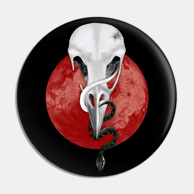 Red Moon Apocalypse Pin by Lumos19Studio