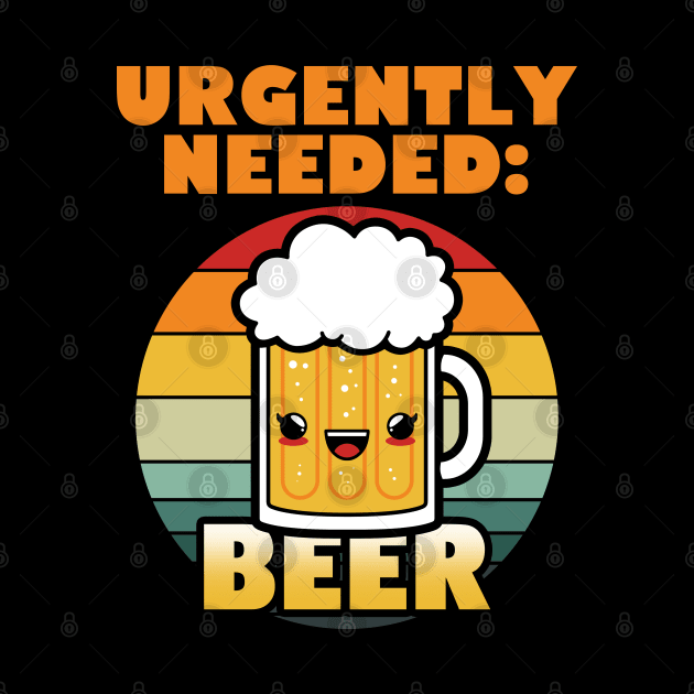 Retro Vintage Cute Kawaii Beer Cartoon Meme Gift For Beer Drinkers by BoggsNicolas