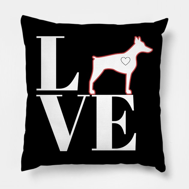 love doberman Pillow by hatem