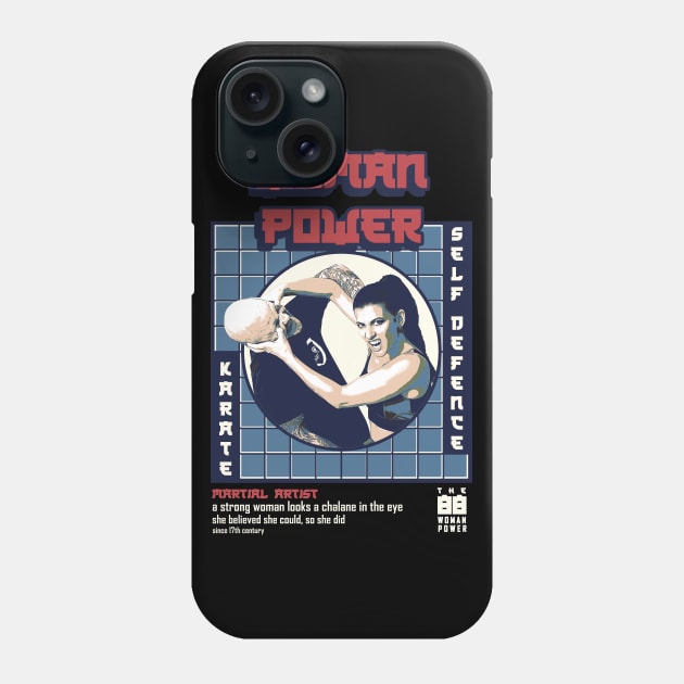 Woman Martial Artist - Karate Woman Phone Case by Tee3D