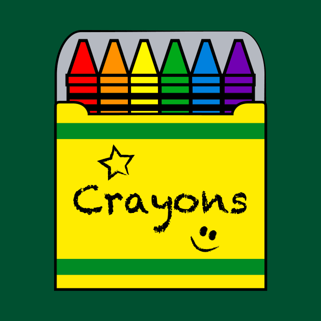 Colorful Crayons by PenguinCornerStore