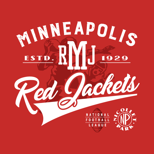 Minneapolis Red Jackets Football by MindsparkCreative