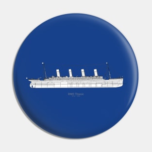 RMS Titanic ship plans. White Star Ocean Liner -  ABpng Pin