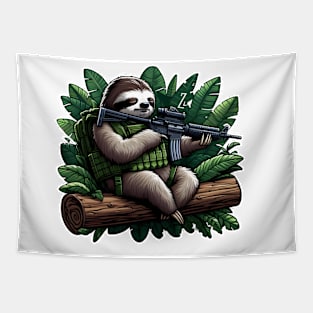 Tactical Sloth Tapestry