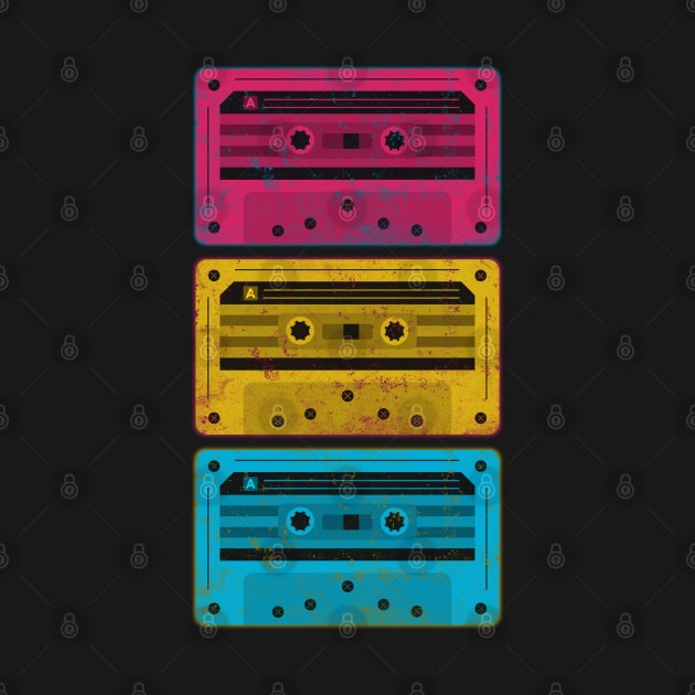 Retro Vaporwave Cassette Tapes by Ruffeli