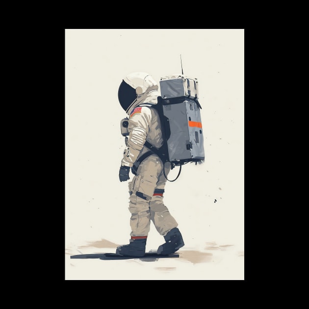 Astronaut Walk by Pozter