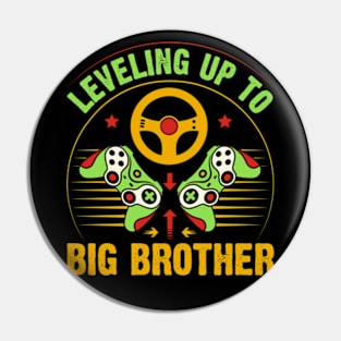 Leveling up to Big Brother 2024 funny gamer vintage Pin