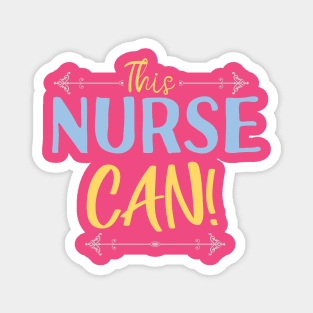 Strong Nurse Motivation Superhero Health Worker Style Magnet