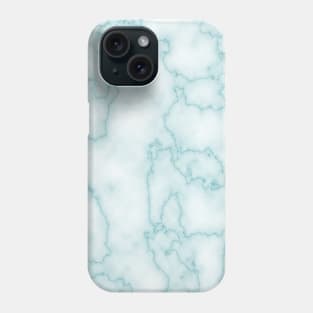 Blue Teal Marble Phone Case