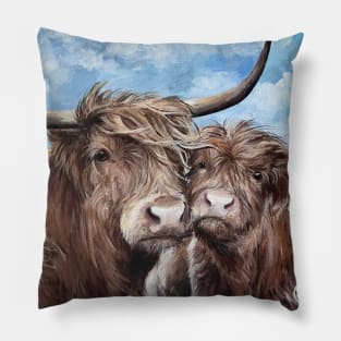 TWO COWS Pillow