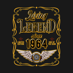 56th Birthday Gift For Men Women Living Legend Since 1964 T-Shirt