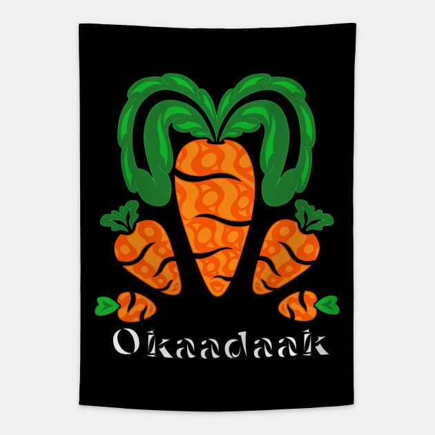 Carrot (Okaadaak) Tapestry by KendraHowland.Art.Scroll