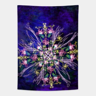 Abstract delicate silk flowers Tapestry