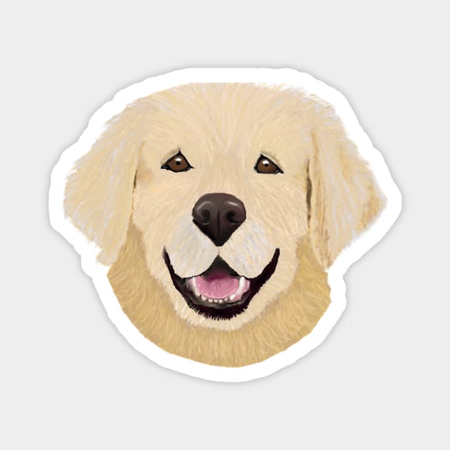 Golden Lab Magnet by ArtistsQuest