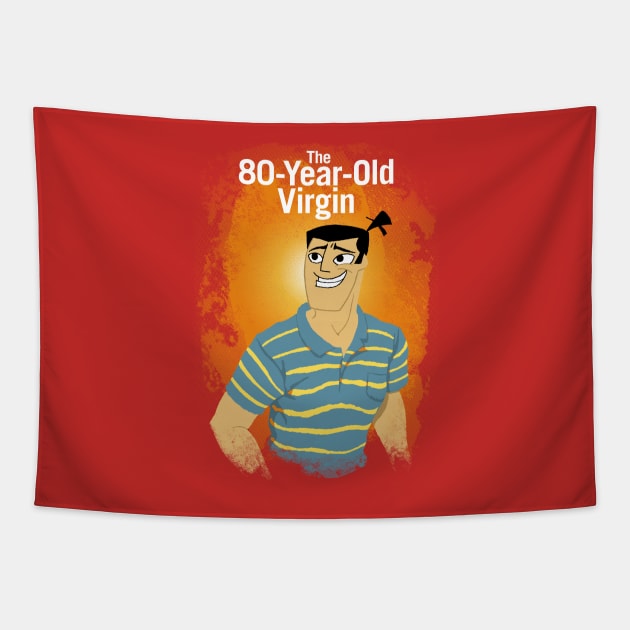 The 80-Year-Old Virgin Tapestry by joshthecartoonguy