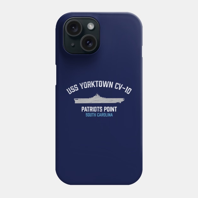 USS Yorktown CV-10 - Patriots Point - Mount Pleasant SC Phone Case by TGKelly