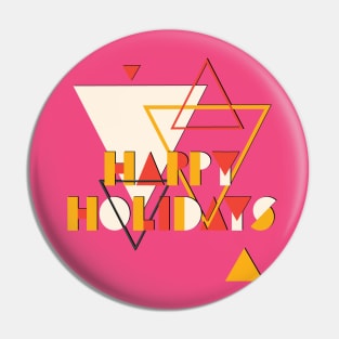 Happy Holidays Pin