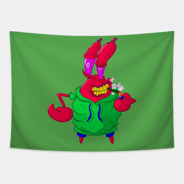 High Mister Krabs Tapestry by LexaDigital