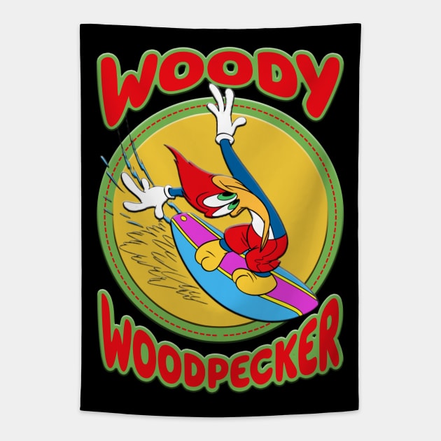 WOODY WOODPECKER BOOT Tapestry by hackercyberattackactivity